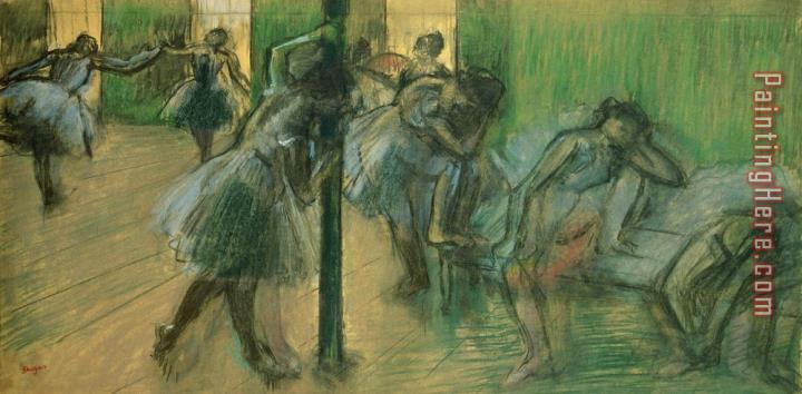 Edgar Degas Dancers rehearsing